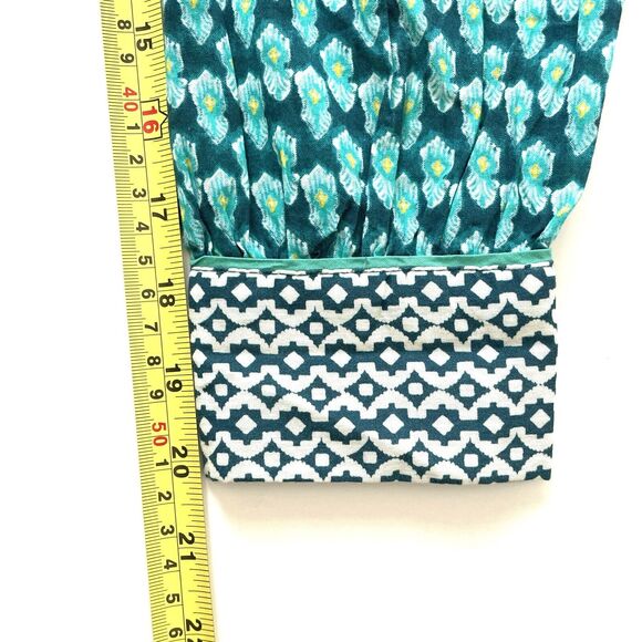 Sundance Stories Be Told Green Southwest Print Easy Button Up Shirt Top - Picture 13 of 14